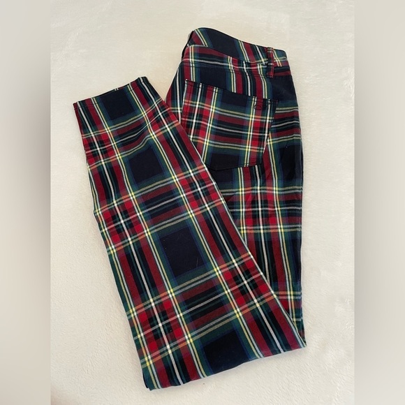 Vineyard Vines Sm Sz 6 Tartan Plaid High Rise Jolly Stretch Slim Cotton NWT - Picture 5 of 17